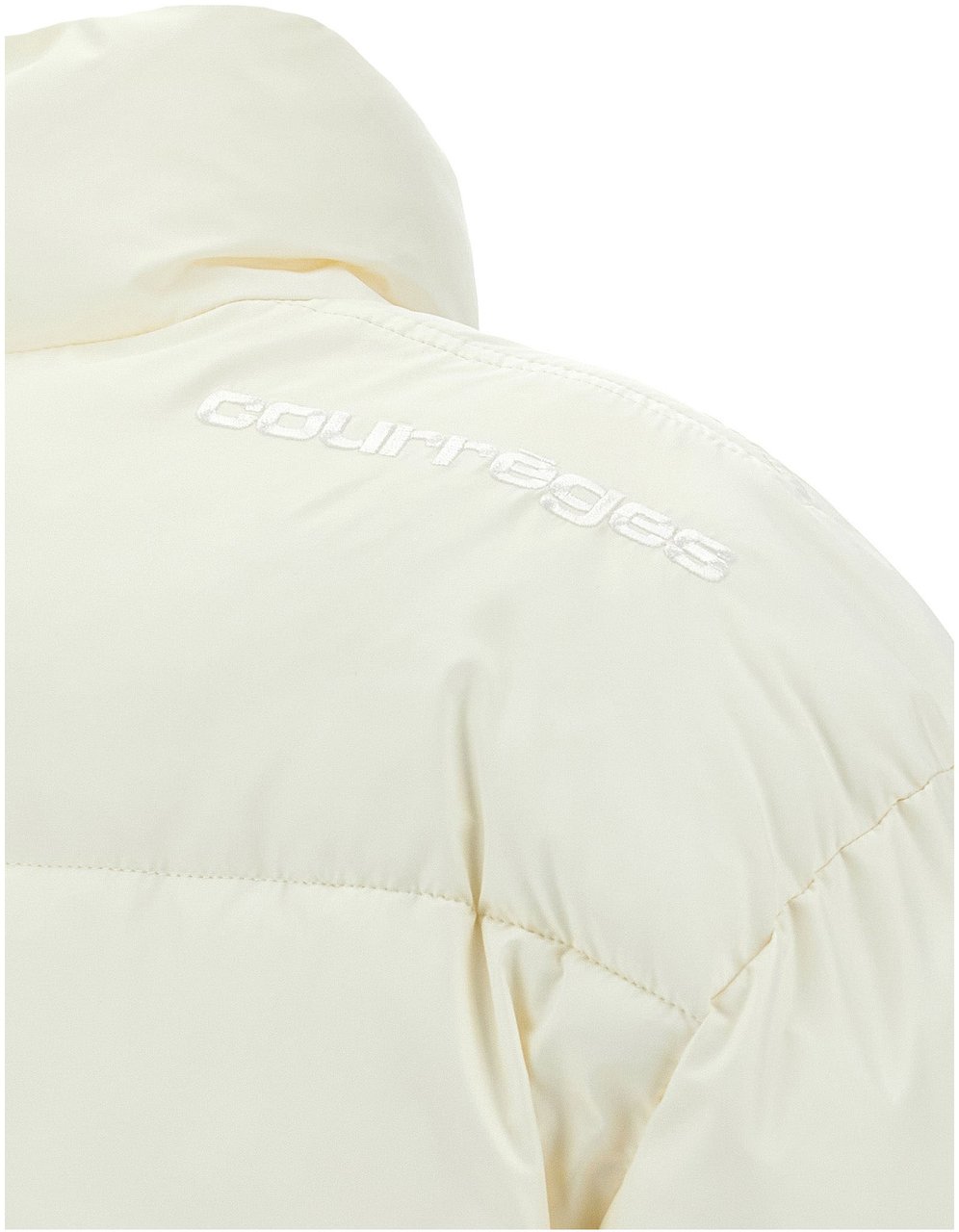 COURREGES Courrèges White Polyester Full-Length Jacket Wit