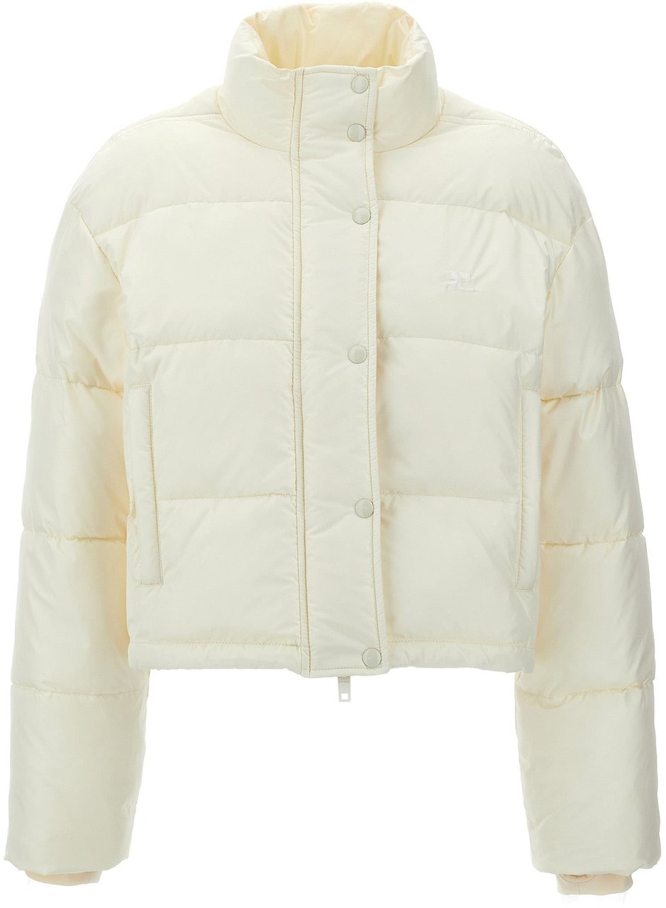 COURREGES Courrèges White Polyester Full-Length Jacket Wit