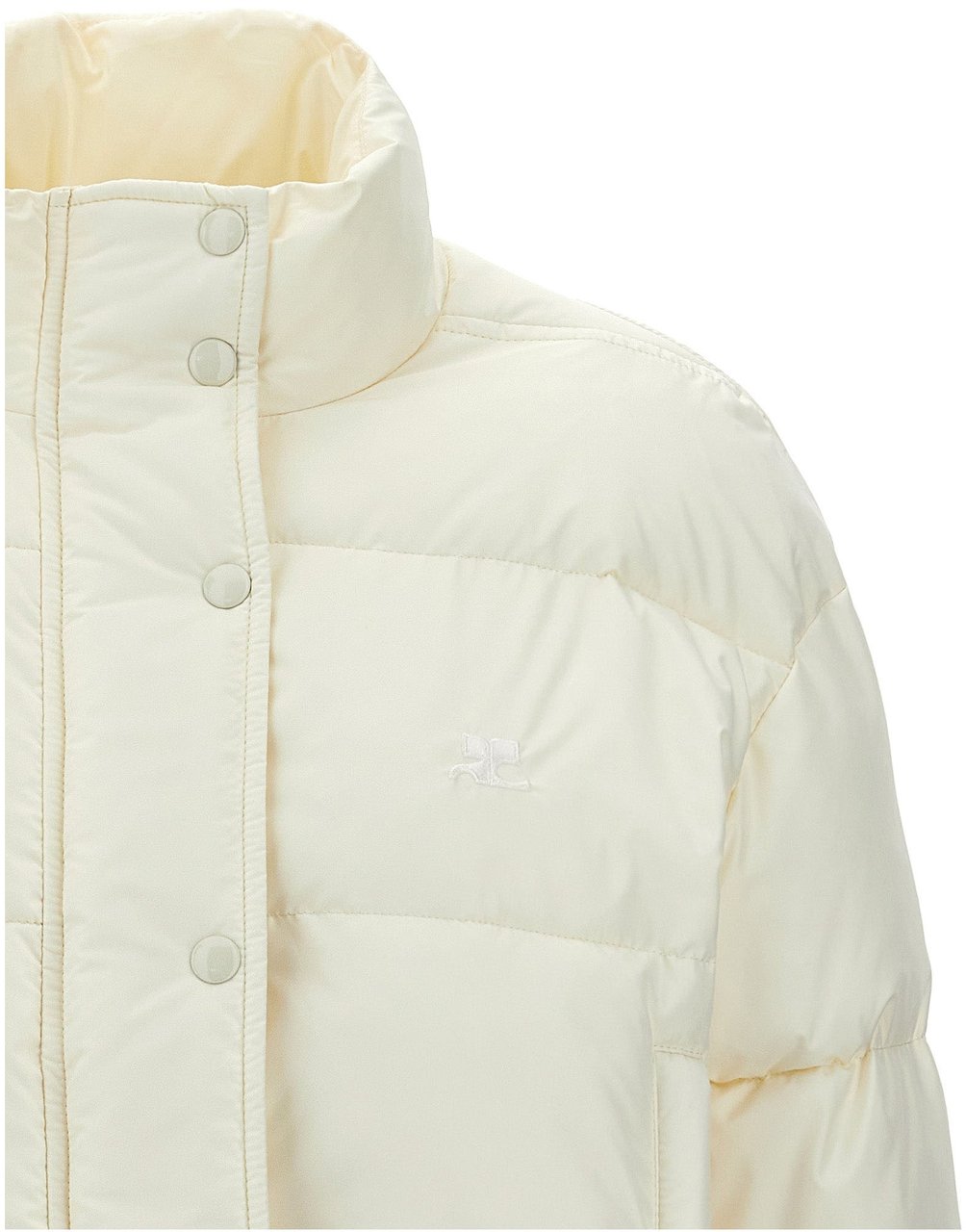 COURREGES Courrèges White Polyester Full-Length Jacket Wit