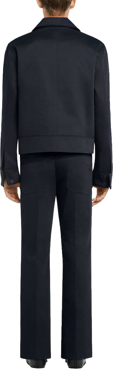 COURREGES Navy Blue Casual Jacket Zwart