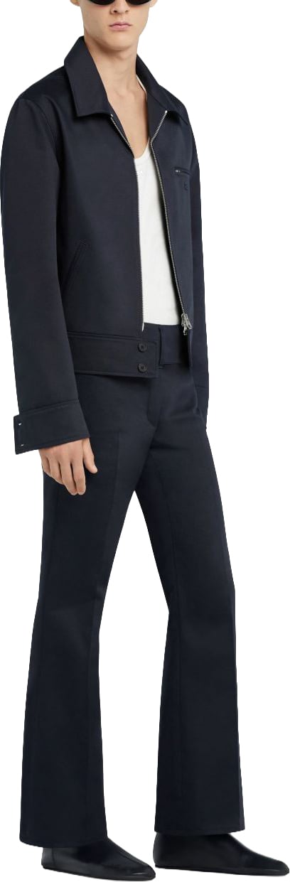 COURREGES Navy Blue Casual Jacket Zwart