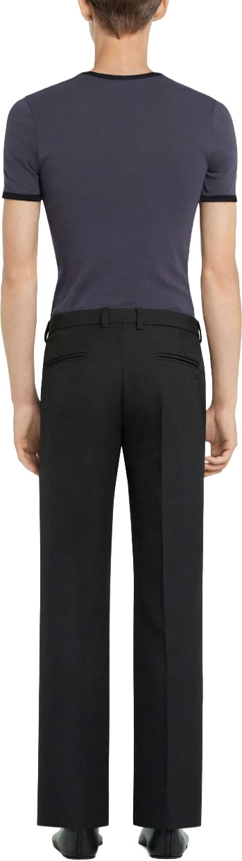 COURREGES Fitted Black T-Shirt Grijs