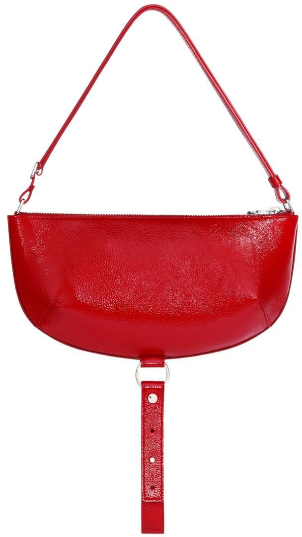 COURREGES Red Curved Shoulder Bag Rood