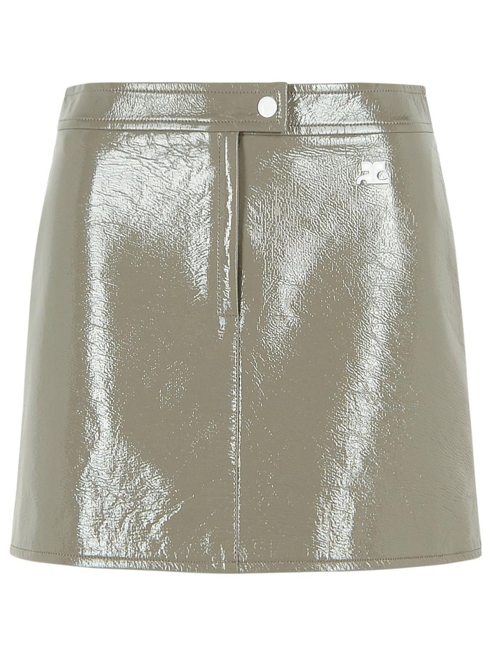 COURREGES Reedition' Grey Polyester Blend Miniskirt Grijs