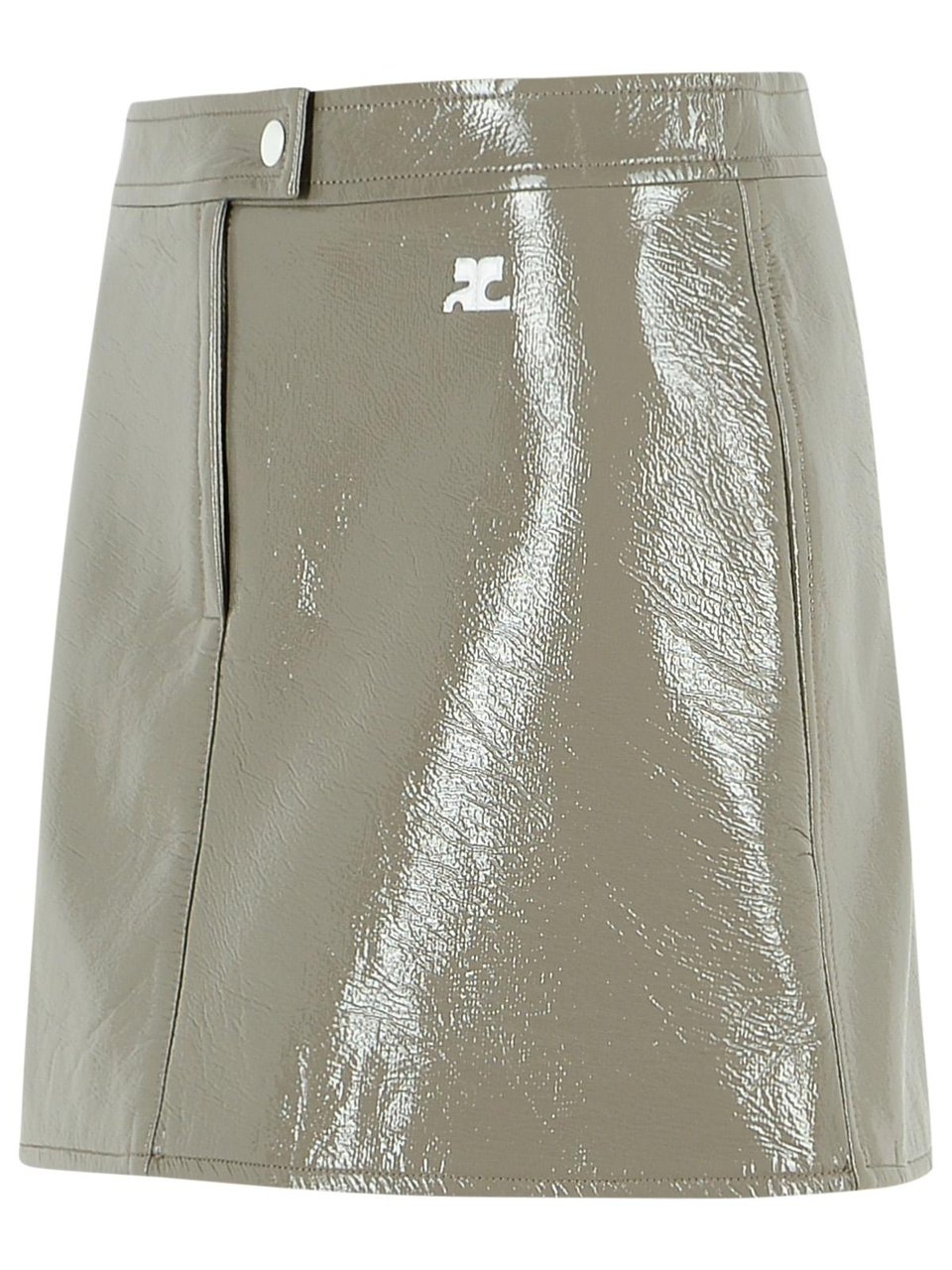 COURREGES Reedition' Grey Polyester Blend Miniskirt Grijs