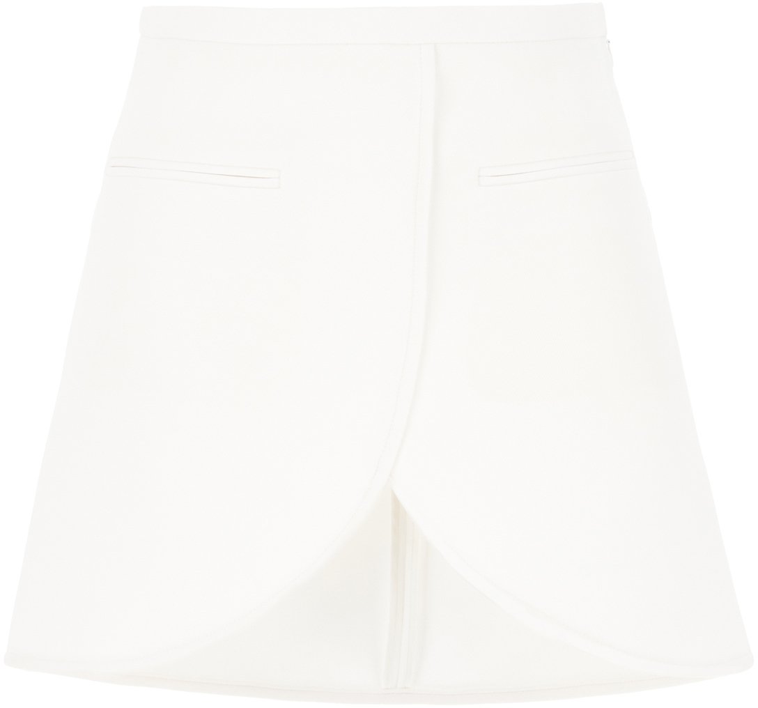 COURREGES Courreges White polyester blend mini skirt Wit