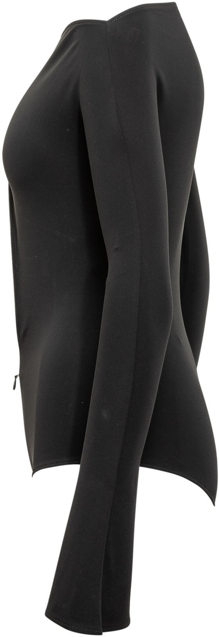 COURREGES Body in Crepe Jersey Zwart