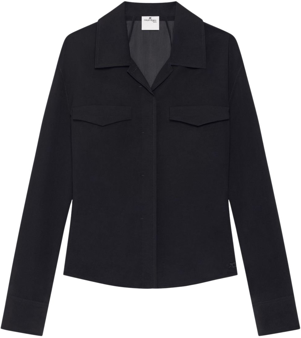 COURREGES Top Black Zwart