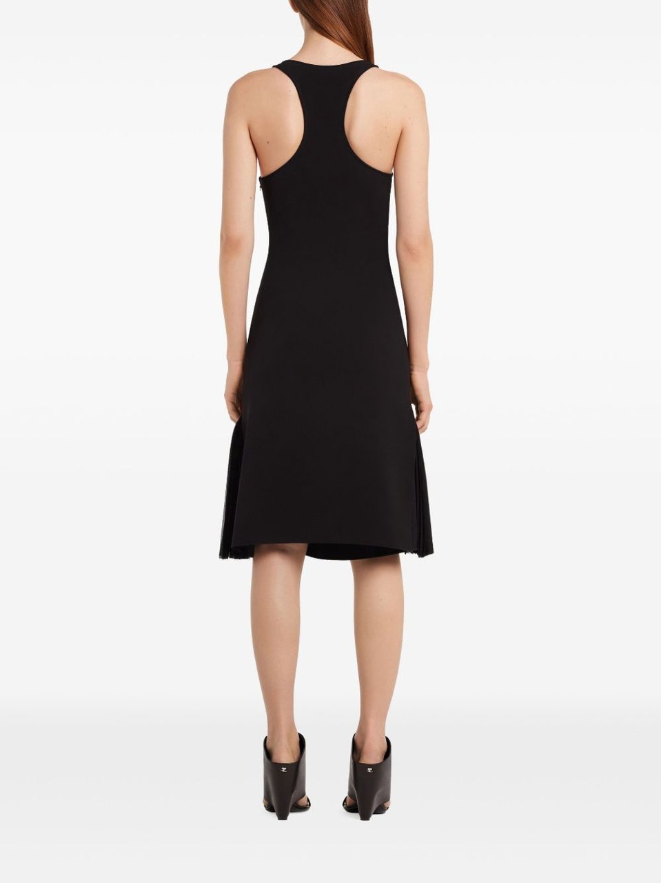 COURREGES Knee-Length Black Dress Zwart