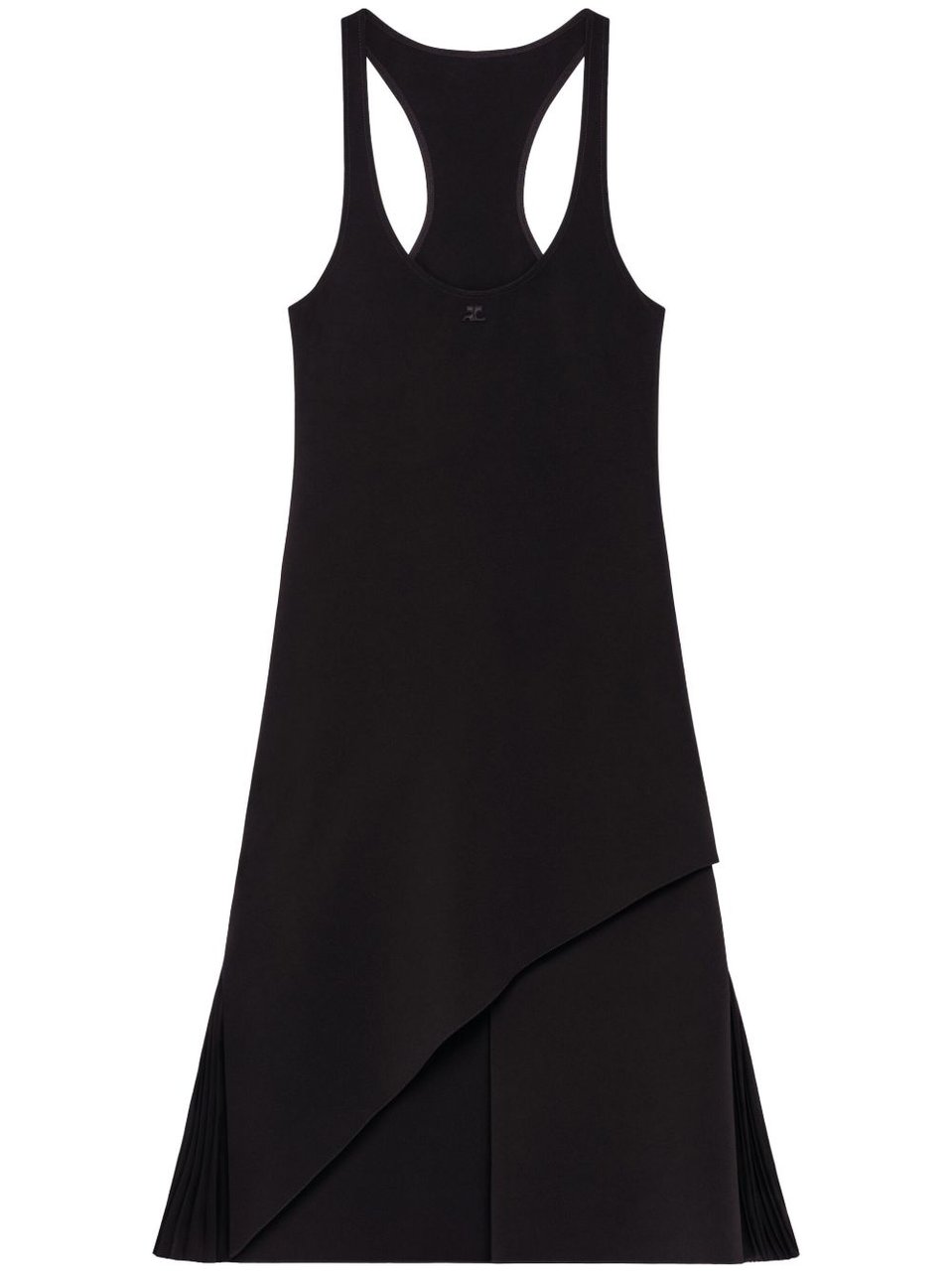 COURREGES Knee-Length Black Dress Zwart
