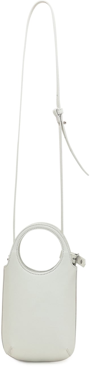 COURREGES Borsa Compatta in Pelle Wit