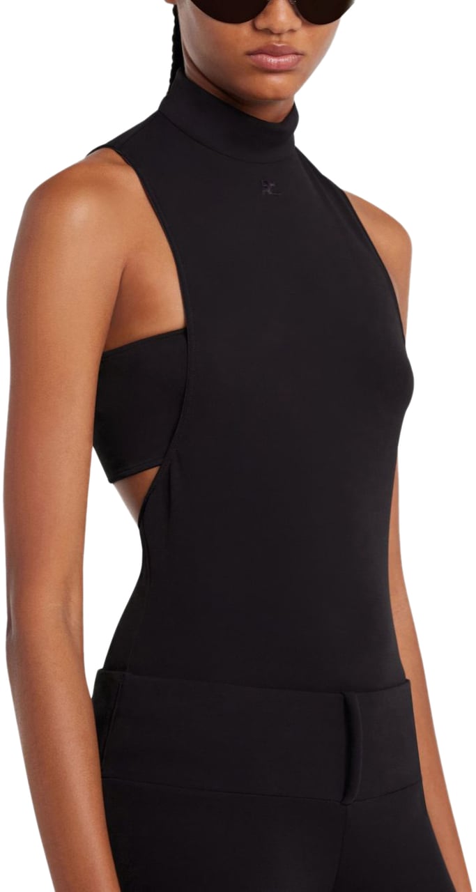 COURREGES Top Black Zwart