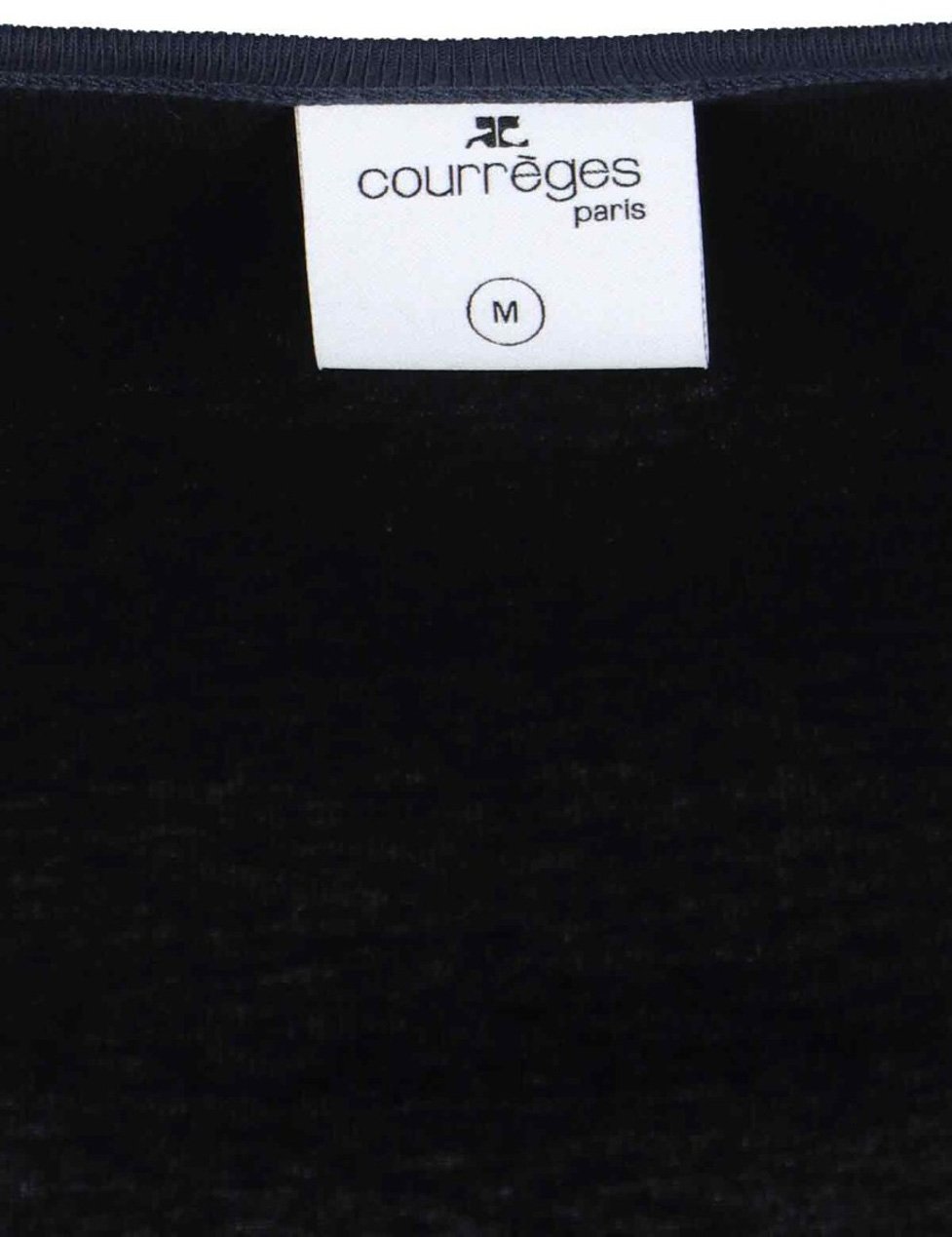 COURREGES "Holistic Contrast" Mini Dress Zwart
