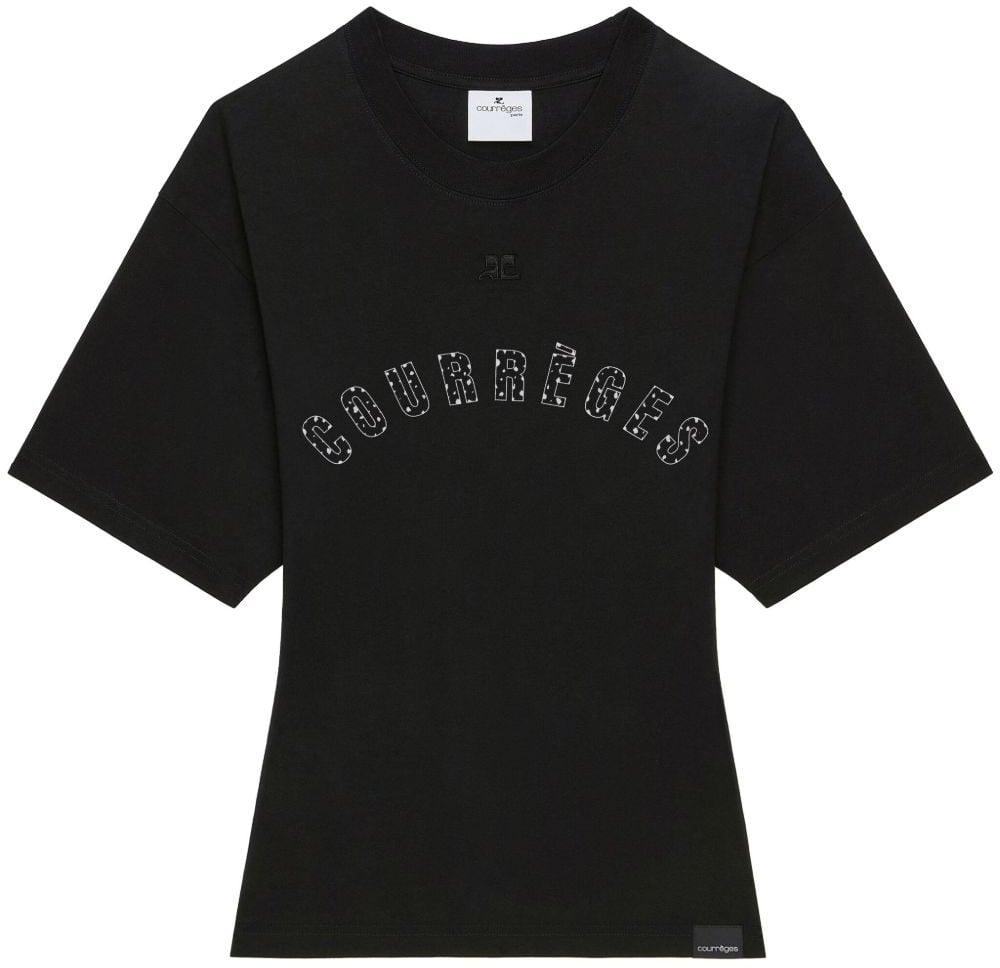 COURREGES Top Black Zwart