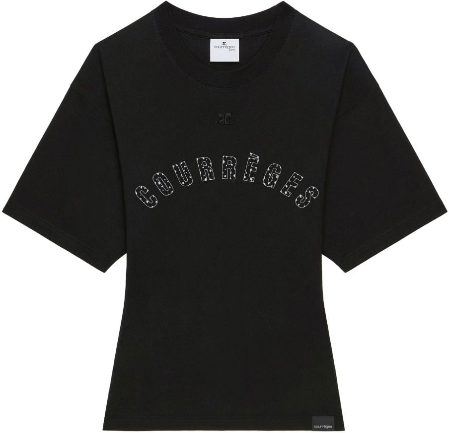 COURREGES Top Black Zwart