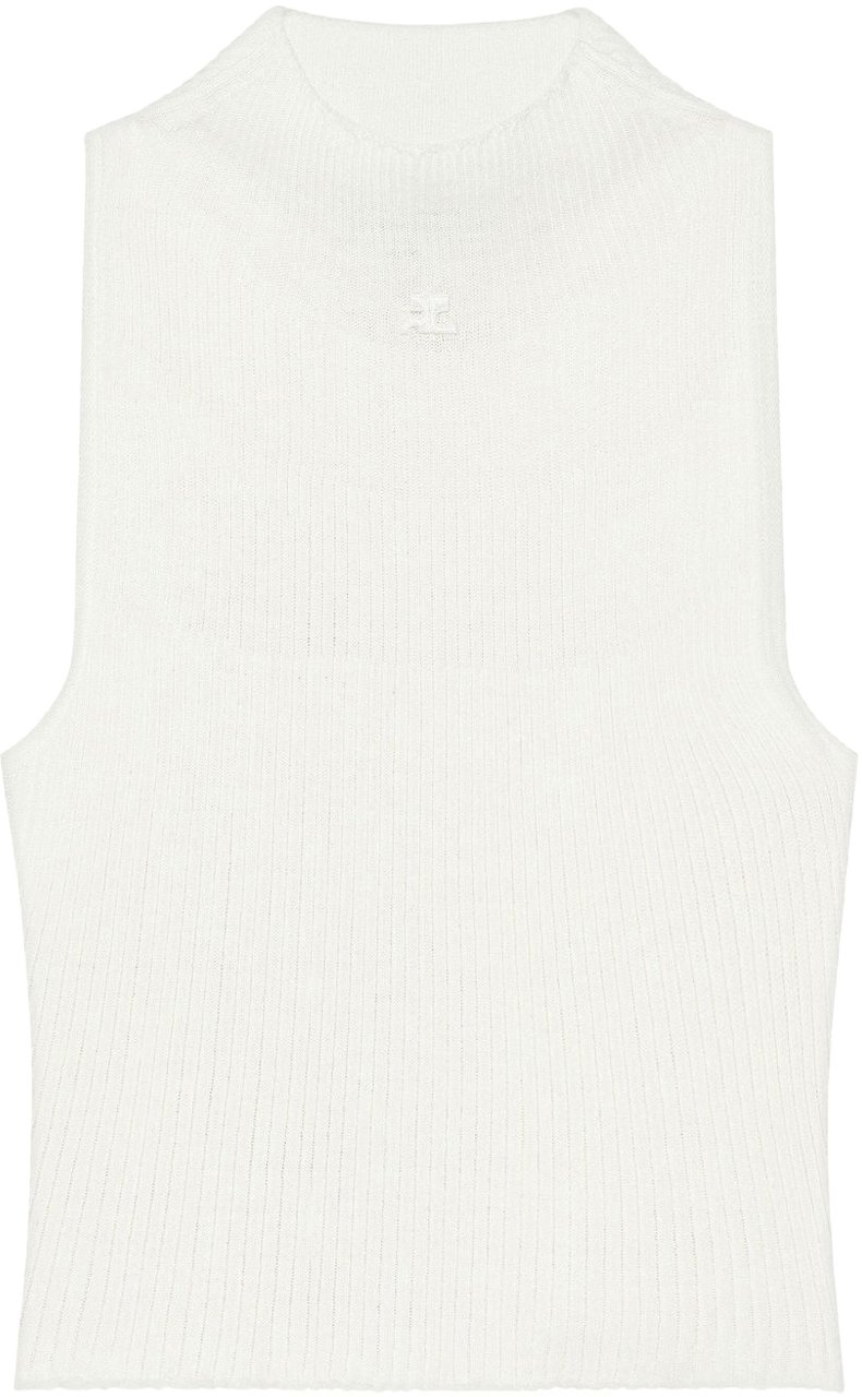 COURREGES Top Heritage White Wit