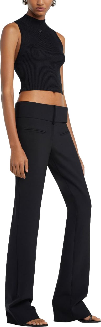COURREGES Top Black Zwart