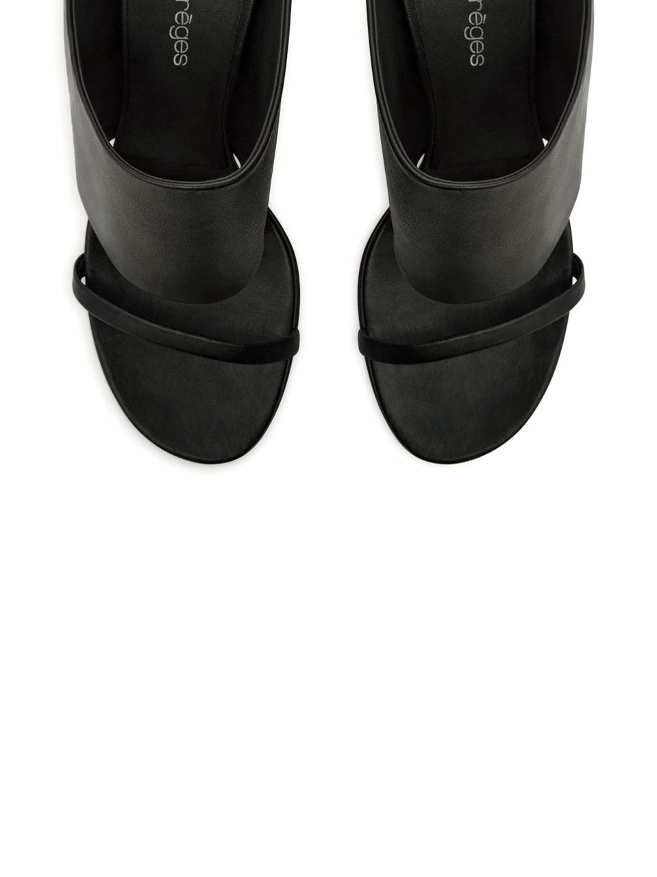 COURREGES Wedge Heel Sandals Zwart