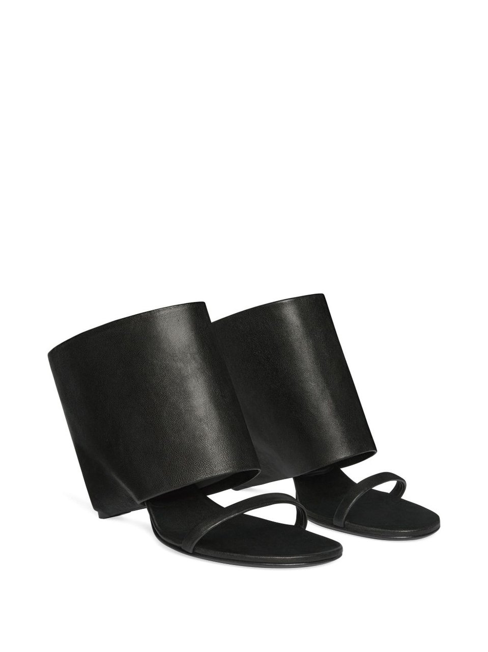 COURREGES Wedge Heel Sandals Zwart