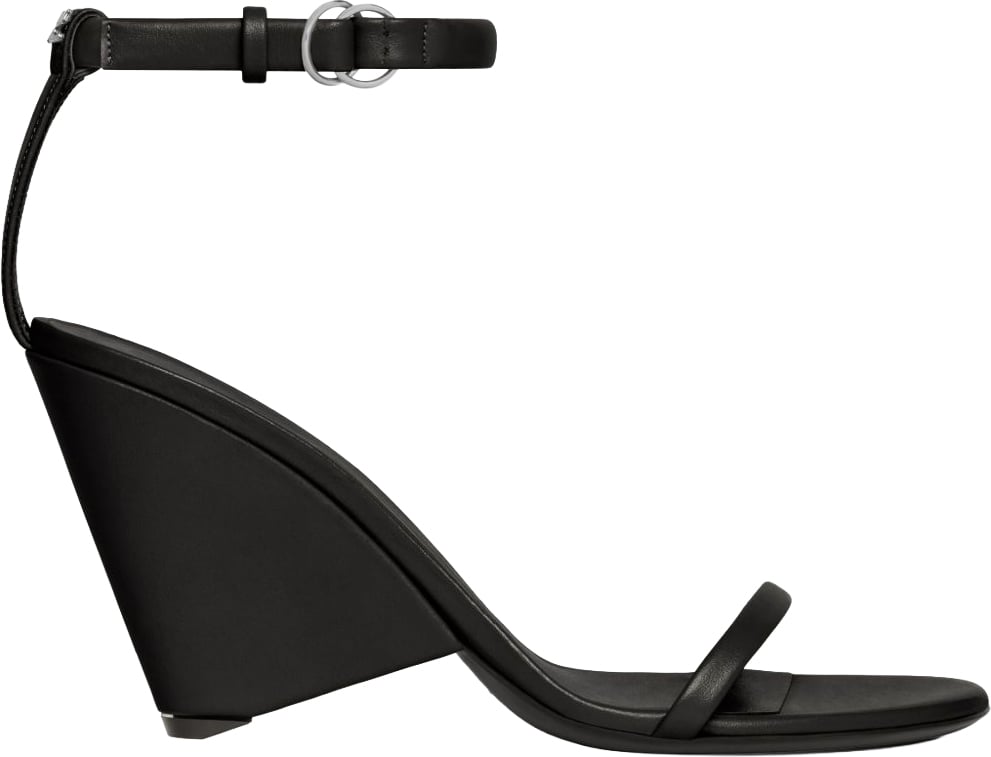 COURREGES Wedge Heel Sandals Zwart