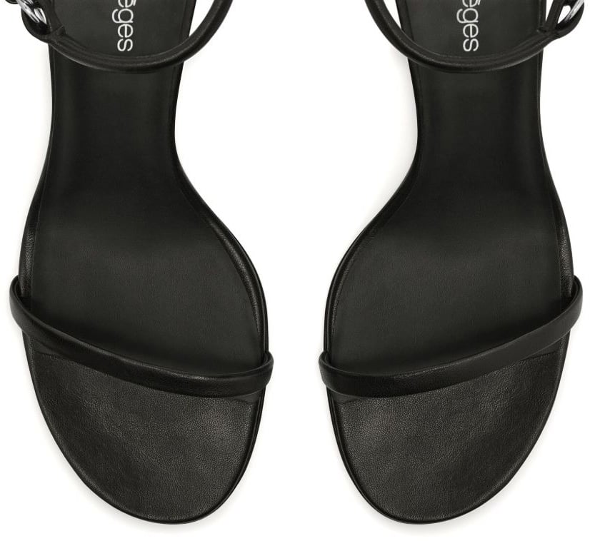 COURREGES Wedge Heel Sandals Zwart