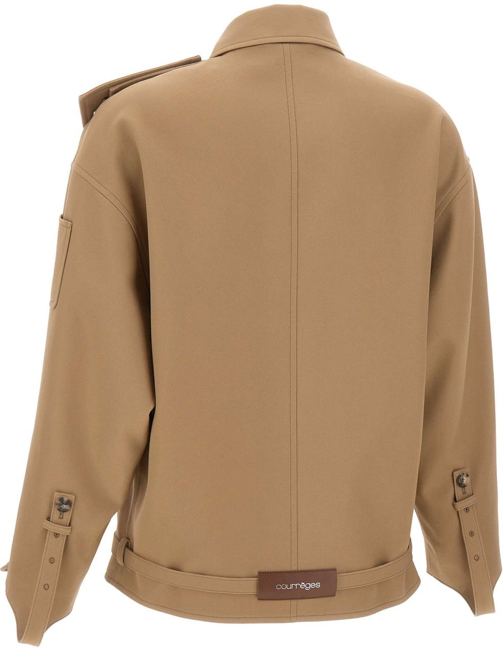 COURREGES Coats Brown Beige