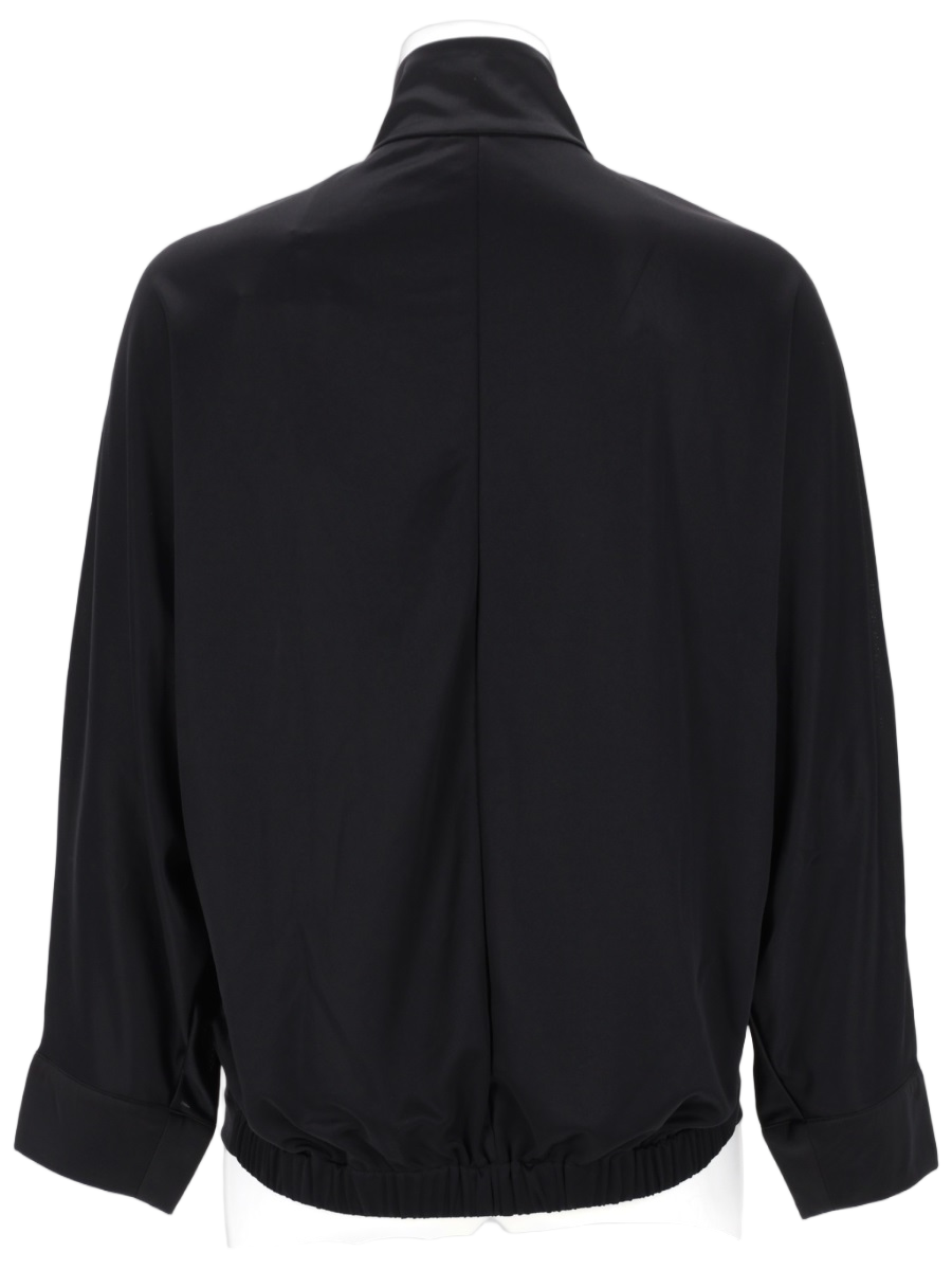 COURREGES Black Cut-Out Details Track Jacket Zwart