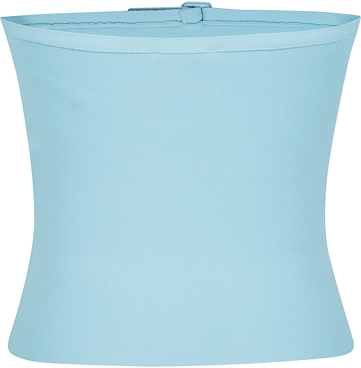 COURREGES Buckle Knit Bustier Top Blue Blauw