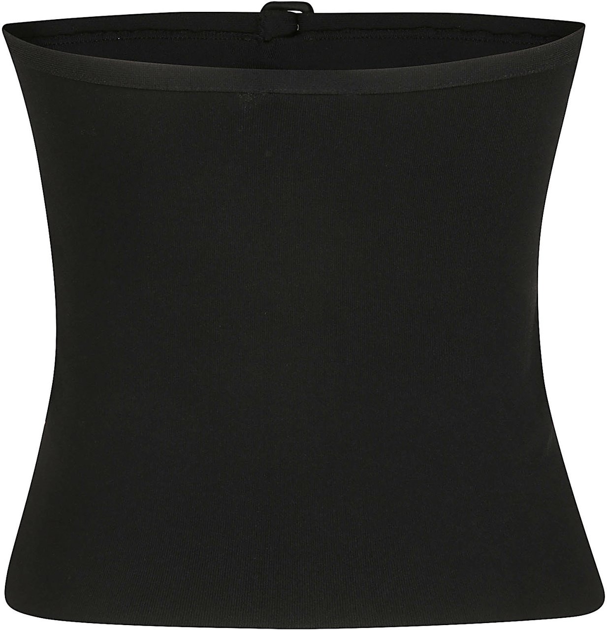 COURREGES Buckle Knit Bustier Top Black Zwart