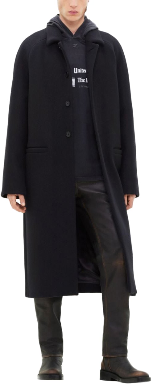 COURREGES Coats Black Zwart