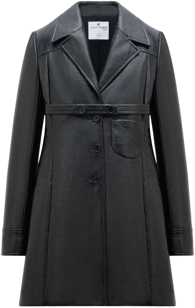 COURREGES Coats Black Zwart