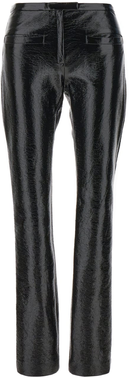 COURREGES Courreges Black vinyl pant Zwart