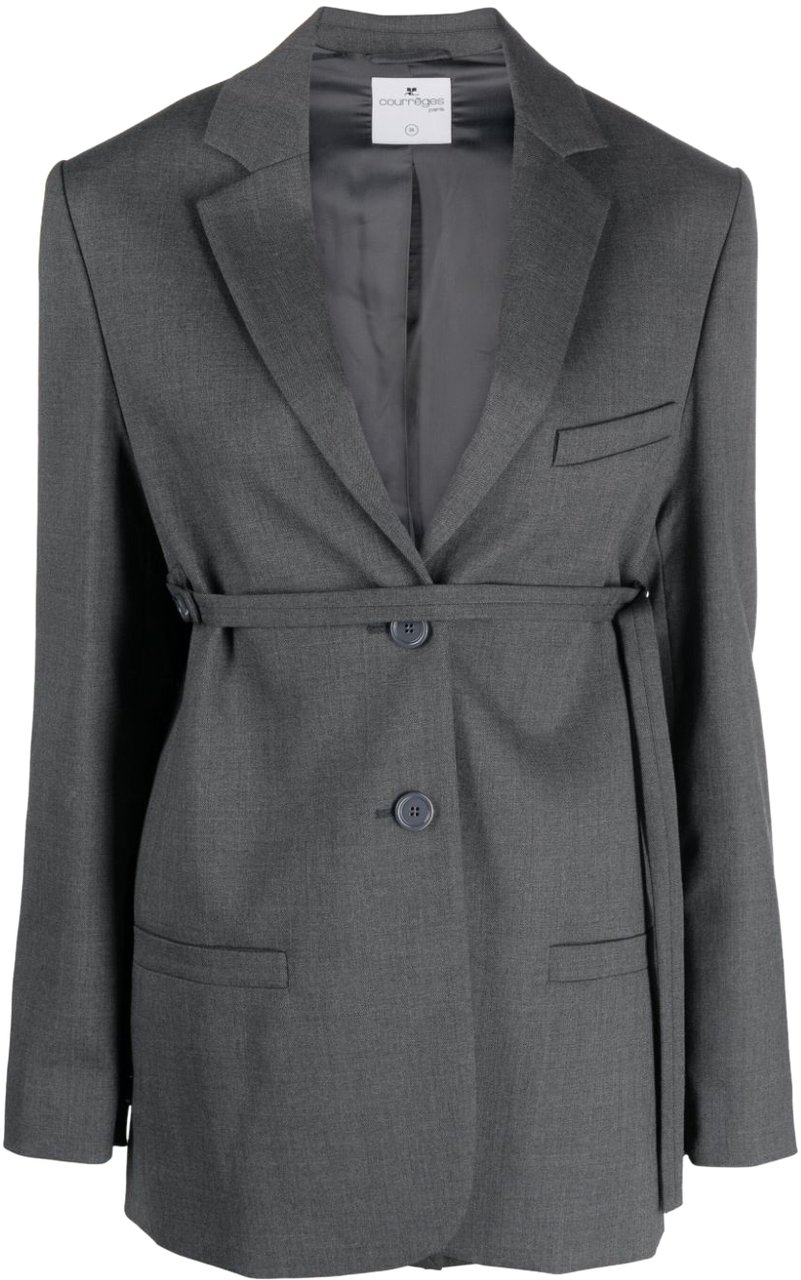 COURREGES Jackets Steel Grey Grijs