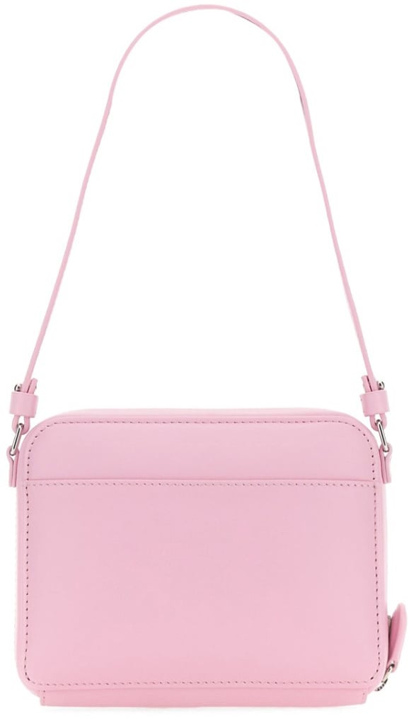 COURREGES Rectangular Shoulder Bag With Adjustable Strap And Minimalist Design Roze