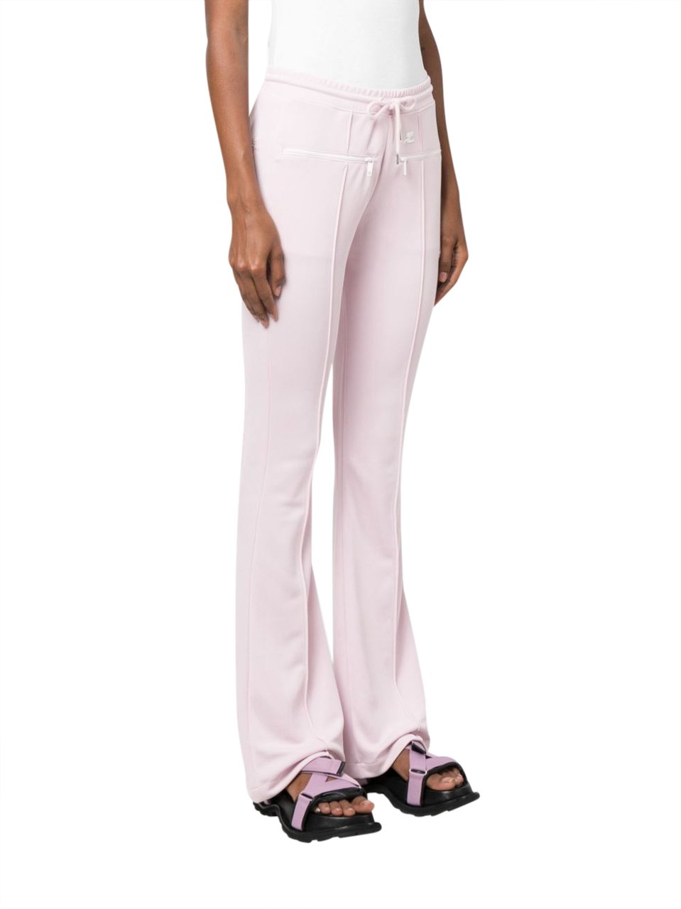 COURREGES Trousers Powder Pink Roze