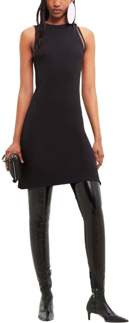 COURREGES Dresses Black Zwart