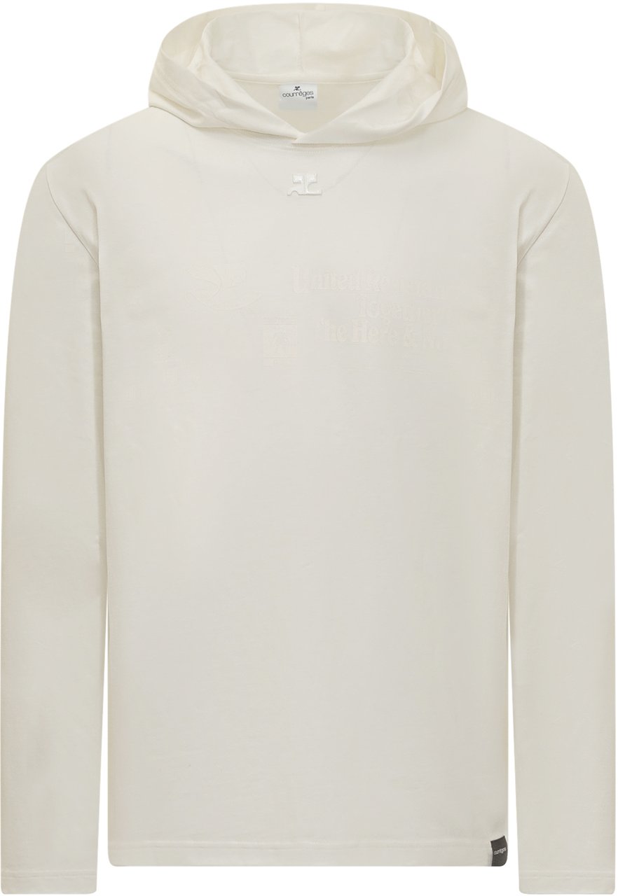 COURREGES Felpa con Cappuccio Wit