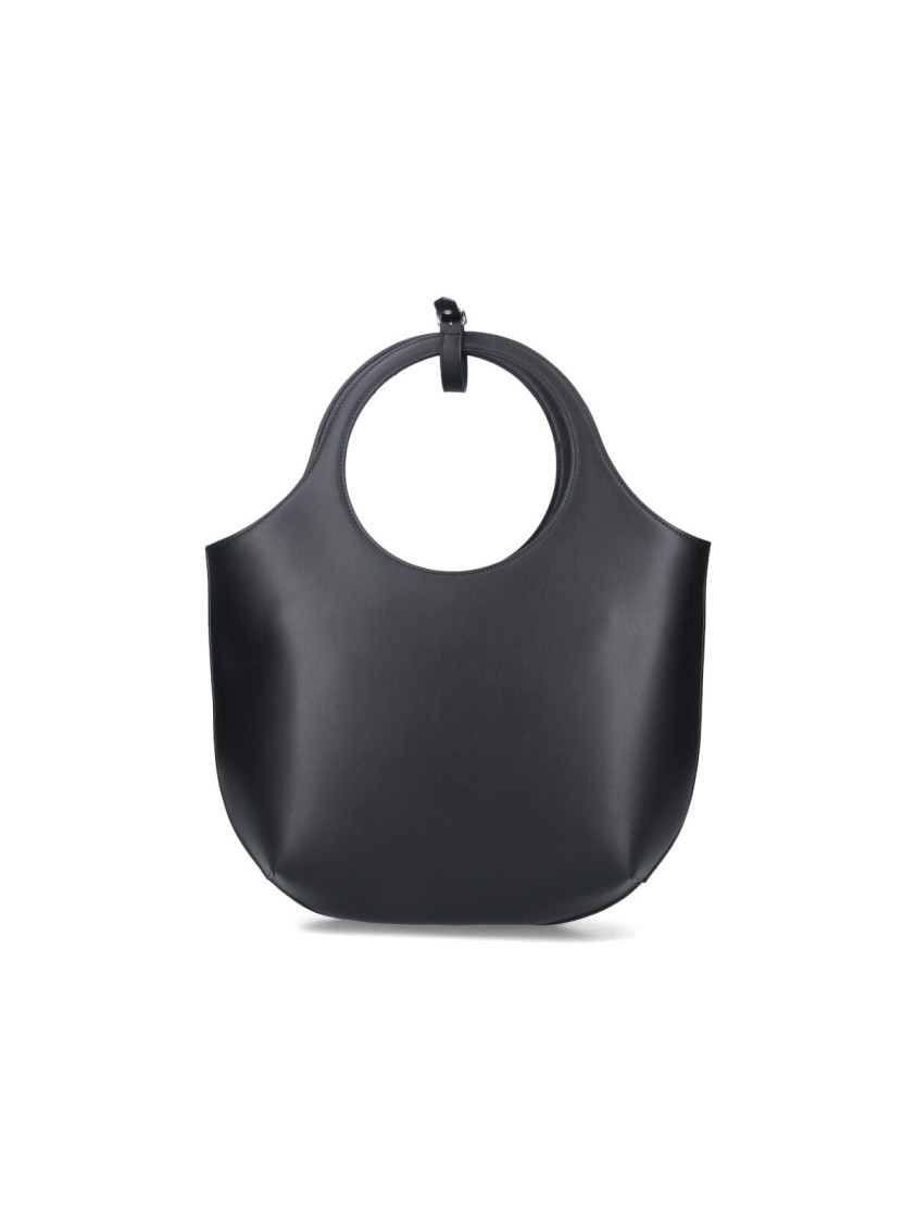 COURREGES "Holy" Medium Handbag – Black Zwart