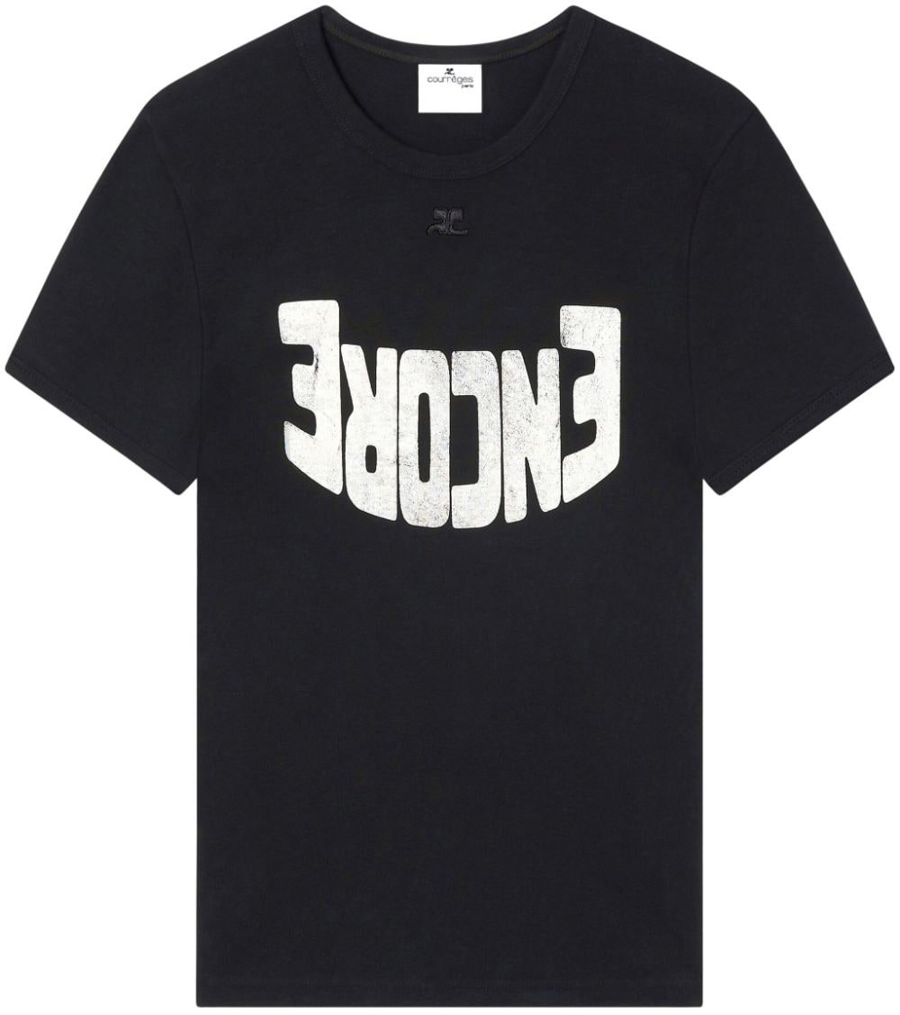 COURREGES T-Shirts And Polos Blacknatural Zwart