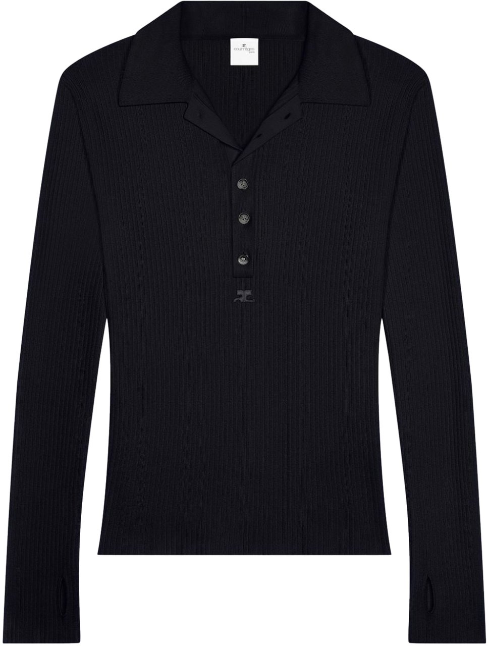 COURREGES T-Shirts And Polos Black Zwart