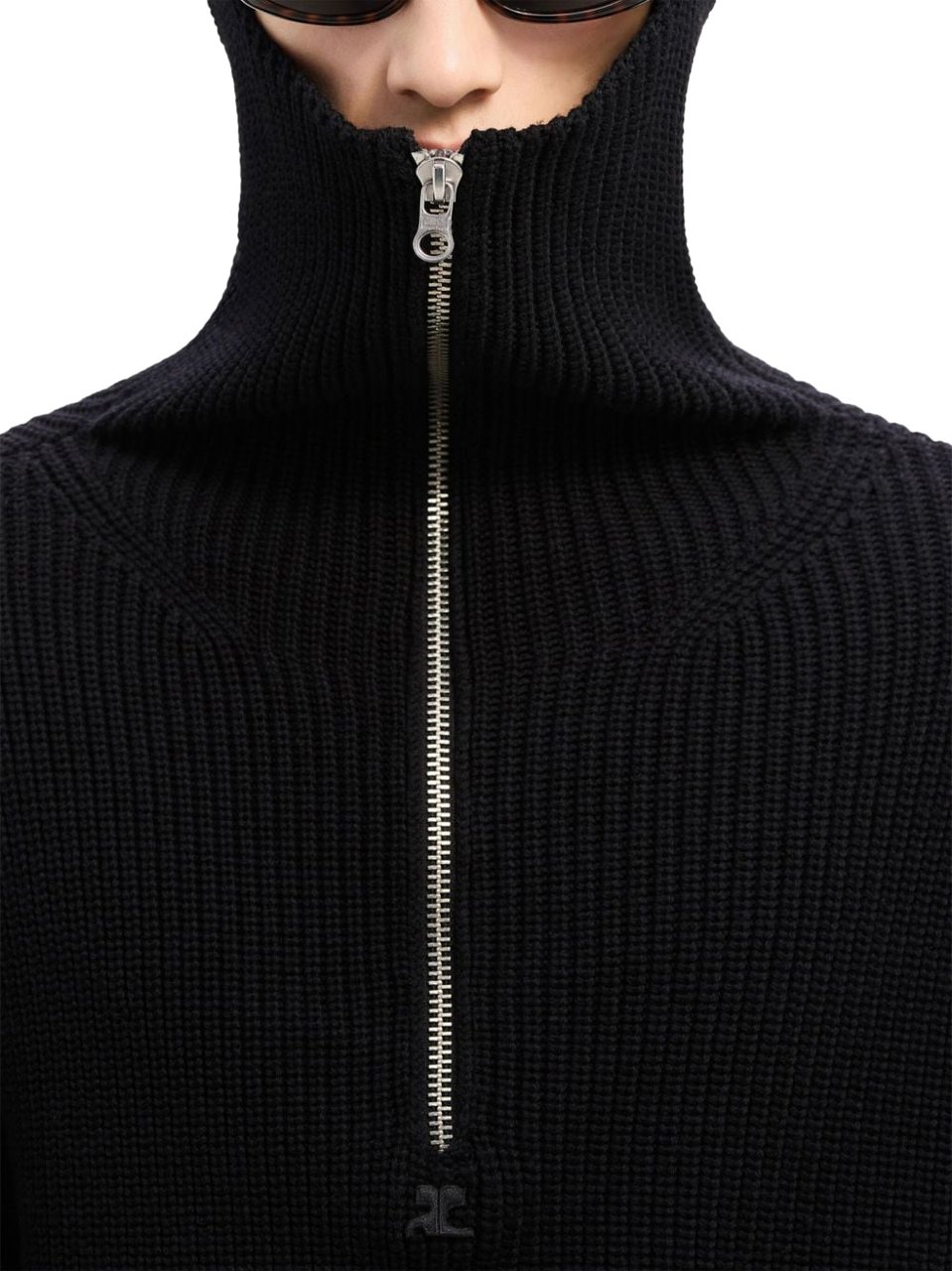 COURREGES Sweaters Black Zwart