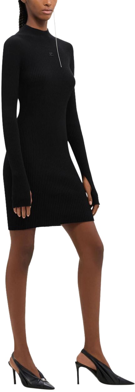 COURREGES Dresses Black Zwart