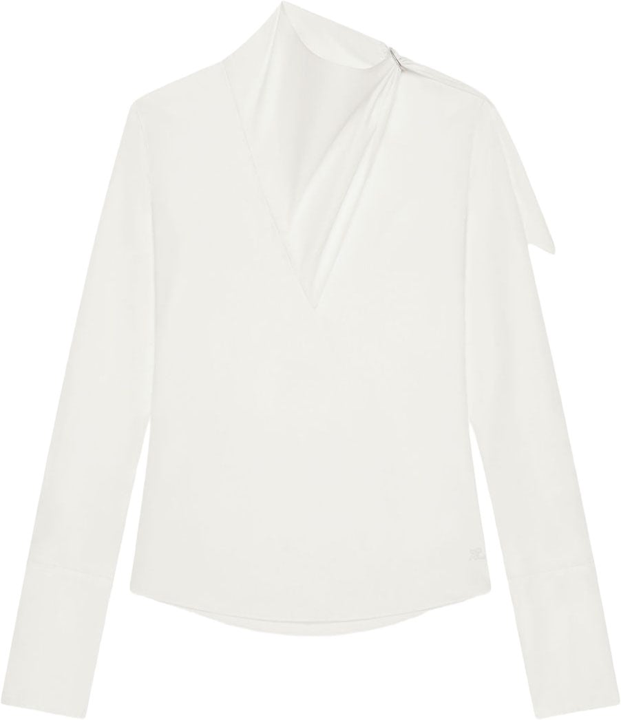 COURREGES Top Blanc Wit