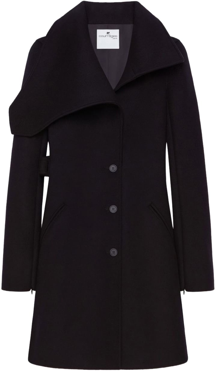 COURREGES Coats Black Zwart