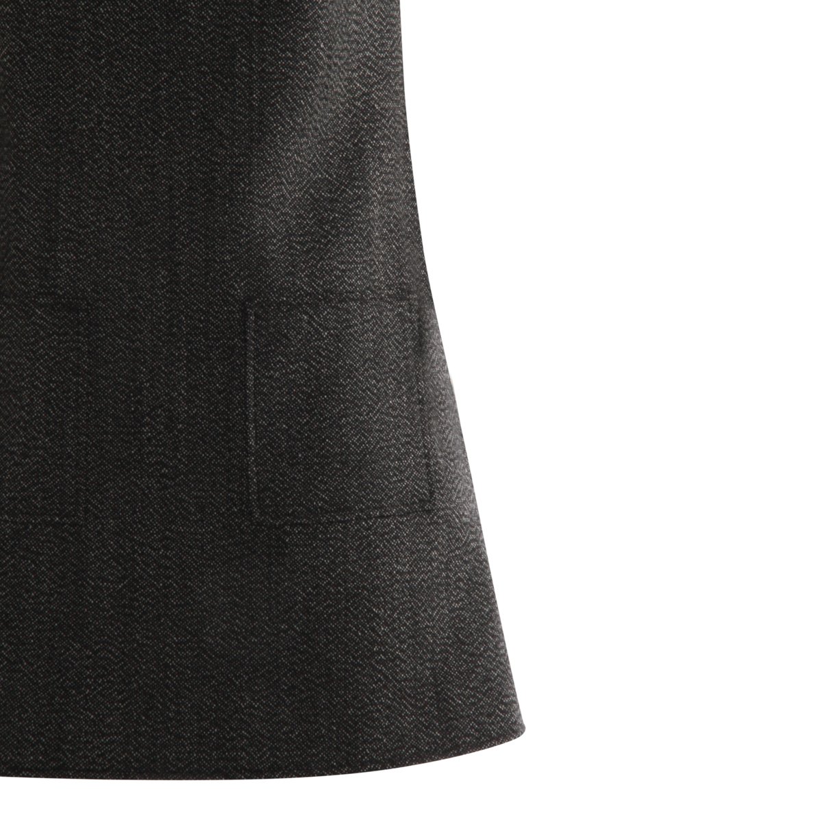COURREGES Black Wool Dress Zwart