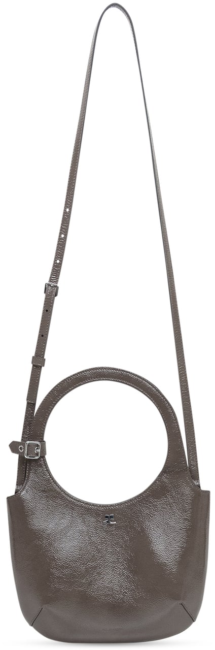 COURREGES Courrèges Borsa Holy Naplack in Pelle Grigia Grijs