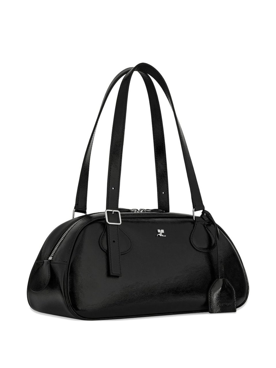 COURREGES Structured Black Handbag Zwart