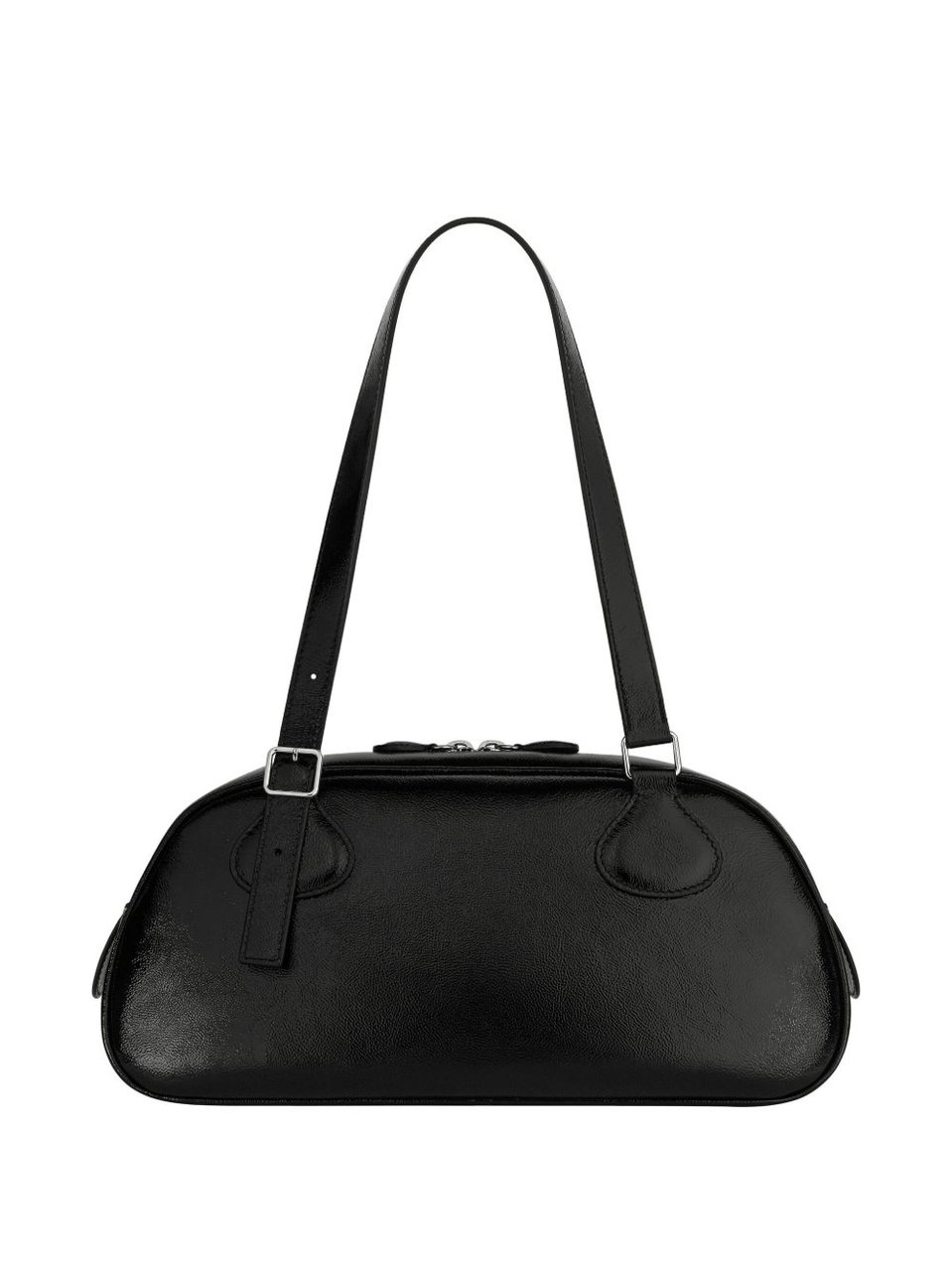 COURREGES Structured Black Handbag Zwart