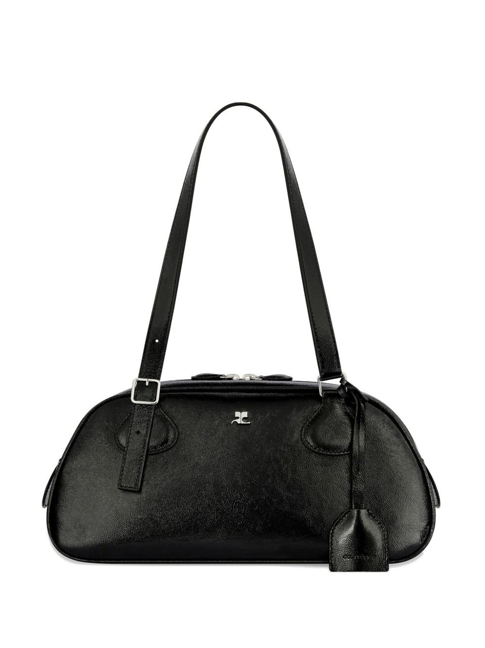 COURREGES Structured Black Handbag Zwart