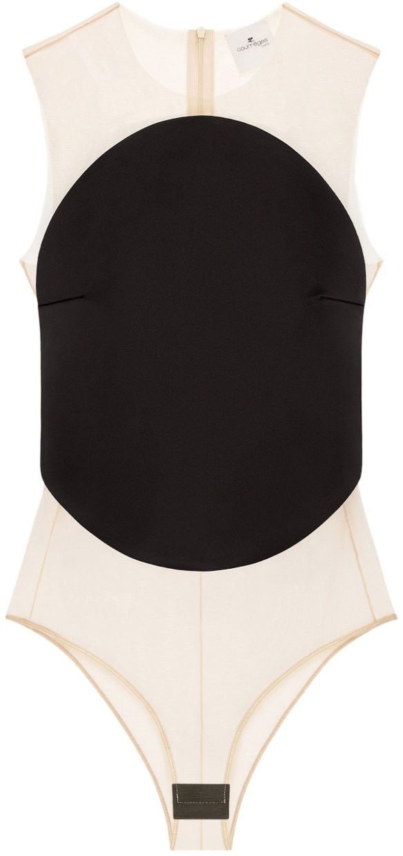 COURREGES Top Black Zwart